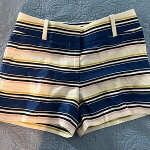 Loft Striped Riviera Shorts Size 0 EUC